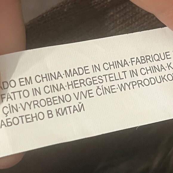 Zara Knitwear Faux Fur Vest Long Feathery Grey Black Women's Medium - Picture 9 of 9